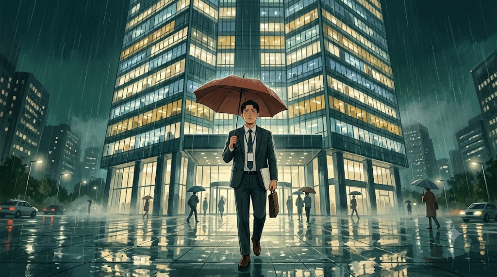 비 오는 밤 퇴근길 — 포괄임금제는 계약서에 있어도 무효가 될 수 있습니다